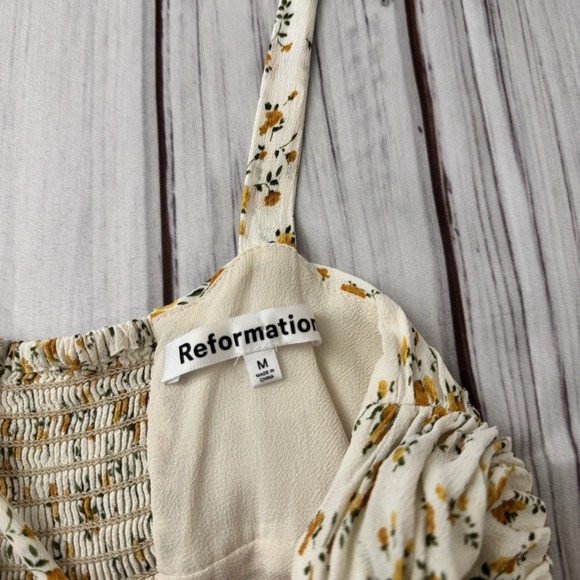 Reformation Avni Floral Tiered Mini Sundress‎ in Adagio Size Medium Women's Sexy - Picture 7 of 12